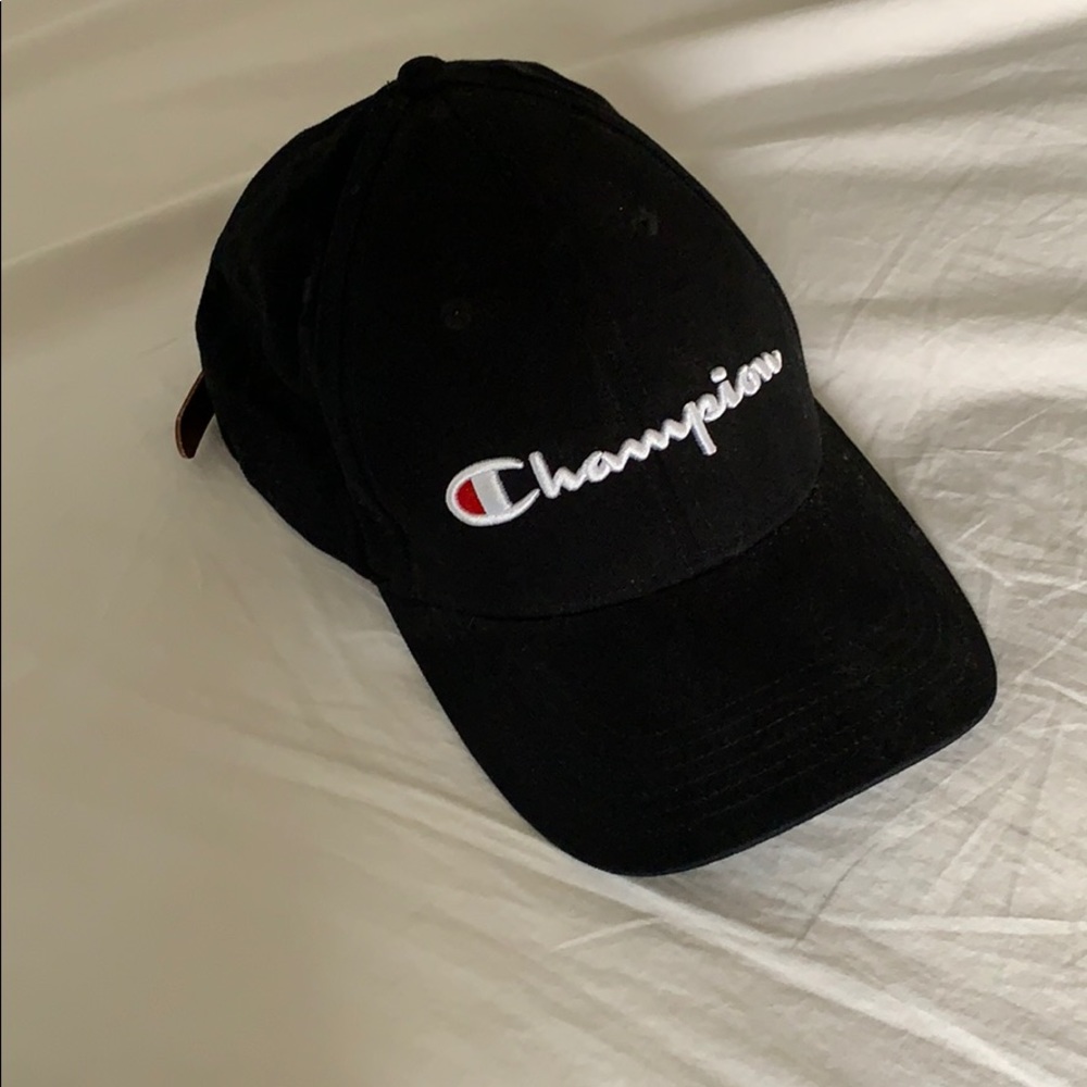 Black Champion Baseball Hat